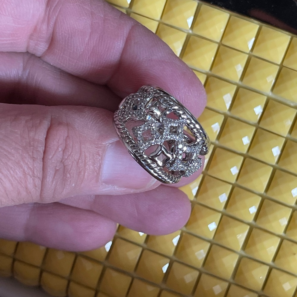 David Yurman Diamond Venetian Quatrefoil Ring